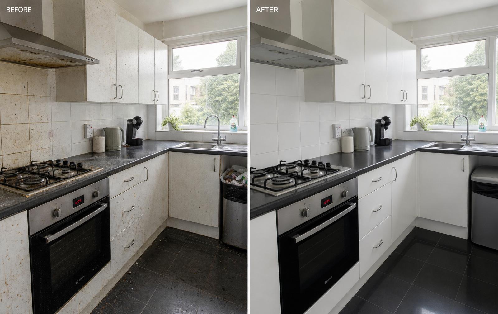 End of Tenancy Cleaning — before and after